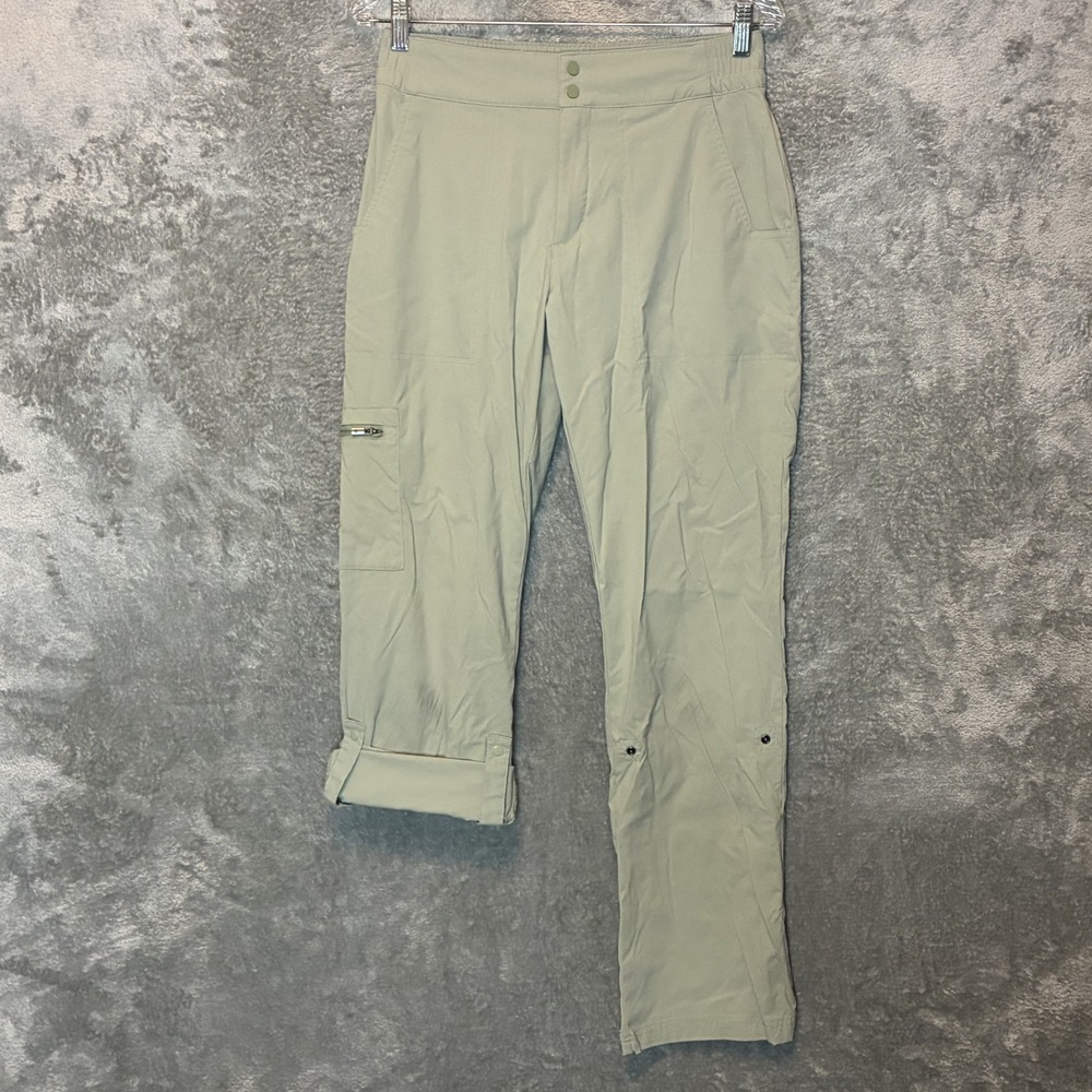 Columbia Womens Saturday Trail Pants 8 Convertible Roll Tap Cargo High Rise